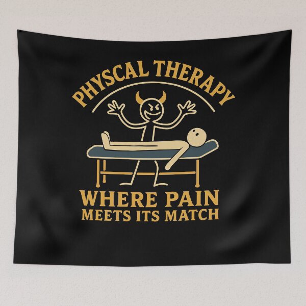 Item preview, Physiotherapy Funny Where Pain Meets Its Match designed and sold by LuminOrb.