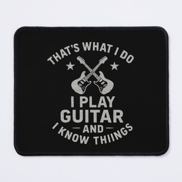 Artikelvorschau, Ich spiele Gitarre und weiß Dinge entworfen und verkauft von musicianteez.