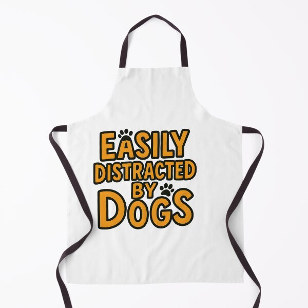 Item preview, Easily Distracted by Dogs Funny Paw Print Design designed and sold by Uglyandcute.