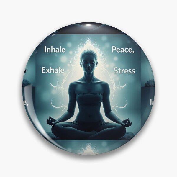 Item preview, Inhale Peace, Exhale Stress designed and sold by Siddhaaura.