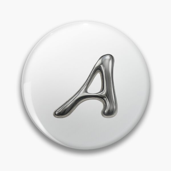 Item preview, Initial A - 3D Liquid Metal Font designed and sold by uncoXab.