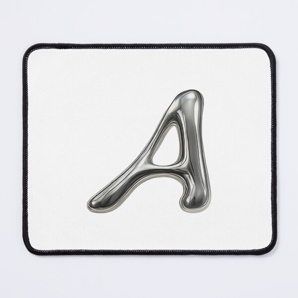 Item preview, Initial A - 3D Liquid Metal Font designed and sold by uncoXab.