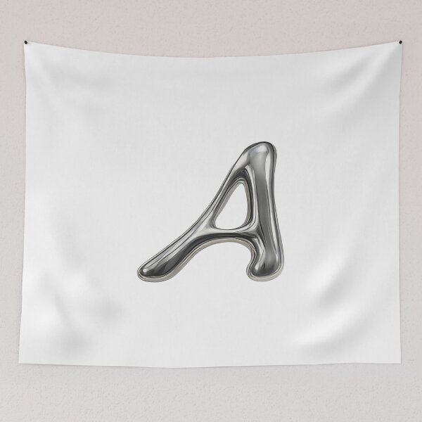 Item preview, Initial A - 3D Liquid Metal Font designed and sold by uncoXab.