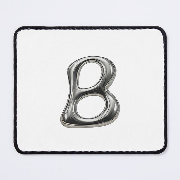 Item preview, Initial B - 3D Liquid Metal Font designed and sold by uncoXab.