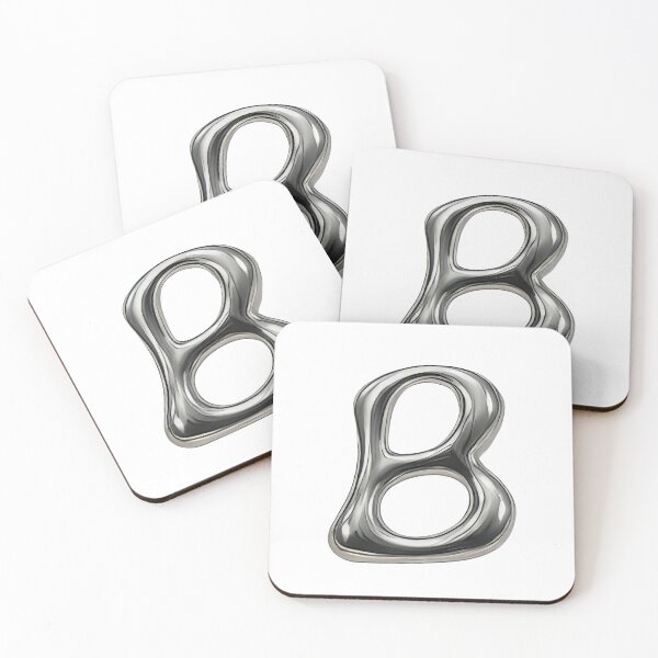 Artikelvorschau, Initial B – 3D-Flüssigmetallschriftart entworfen und verkauft von uncoXab.