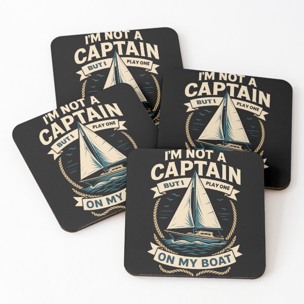 Item preview, Funny Saying Captain Boat Nautical Sailing designed and sold by LuminOrb.