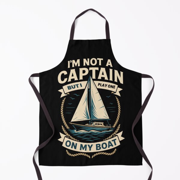 Item preview, Funny Saying Captain Boat Nautical Sailing designed and sold by LuminOrb.