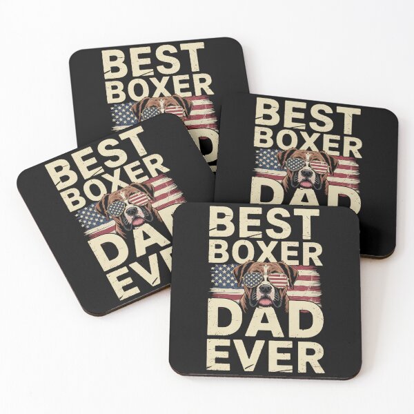 Item preview, Best Boxer Dad Ever Dog Lover American Flag designed and sold by BakeryDozen.