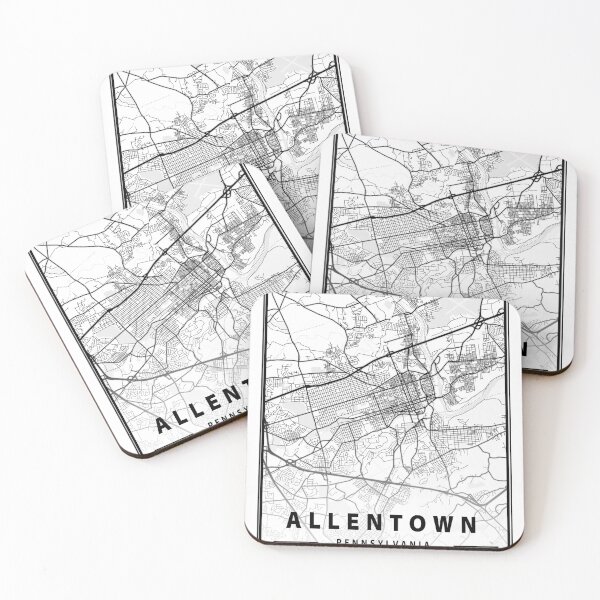 Item preview, Allentown - Pennsylvania - United States Light City Map designed and sold by tienstencil.