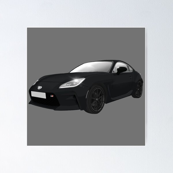 Item preview, Toyota GR86 Black Sports Car designed and sold by Abbies-Art.