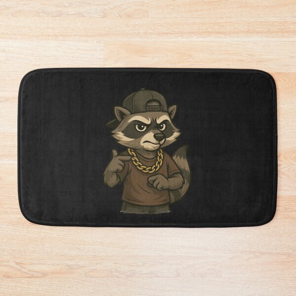 Item preview, Rap Raccoon – Cool Raccoon with Backwards Cap and Gold Chain Illustration designed and sold by ColorSplash123.