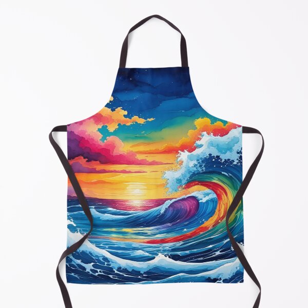 Item preview, Rainbow Fantasy Ocean Wave Art designed and sold by EschatonGarden.
