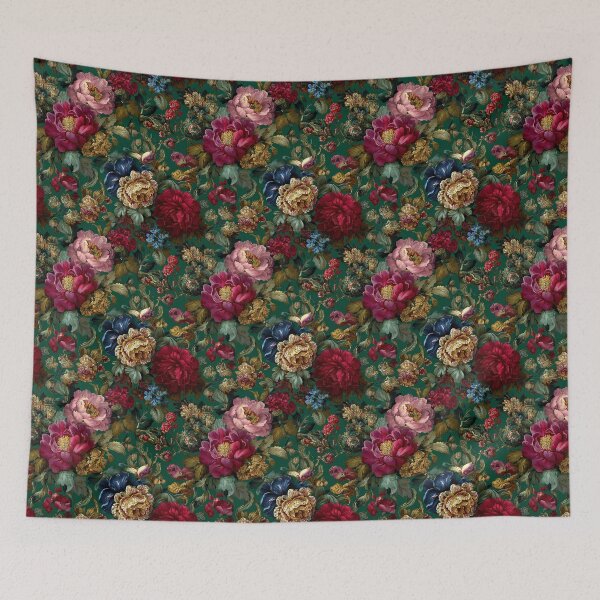 Item preview, Vintage Baroque Dark Floral Pattern designed and sold by CleverboyDsgns.