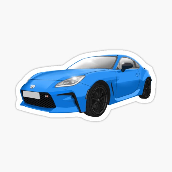 Item preview, Toyota GR86 Apollo Blue Sports Car designed and sold by Abbies-Art.