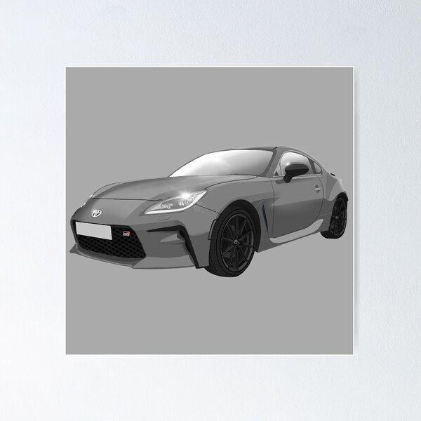 Item preview, Copy of Toyota GR86 Grey/Silver Sports Car designed and sold by Abbies-Art.