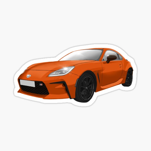 Item preview, Toyota GR86 Orange Sports Car designed and sold by Abbies-Art.