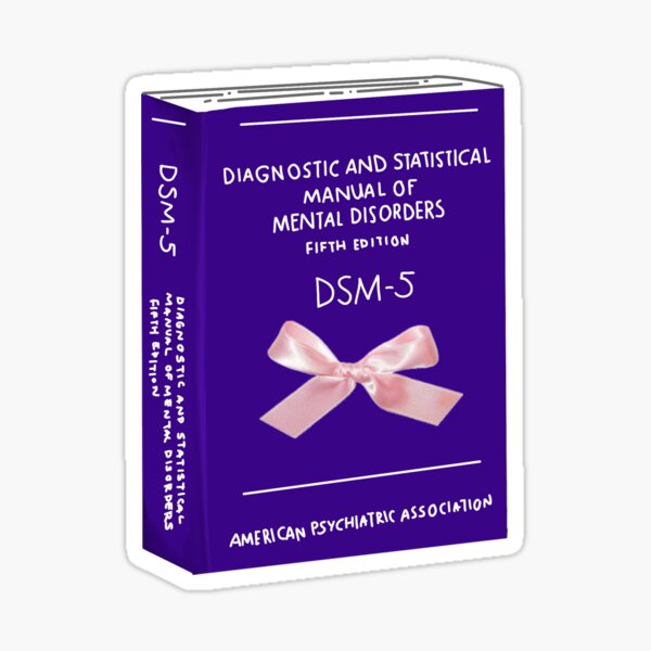 Artikel-Vorschau von DSM-5 mit rosa Schleife, designt und verkauft von freudianflip.