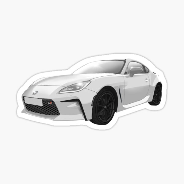 Item preview, Toyota GR86 White Sports Car designed and sold by Abbies-Art.