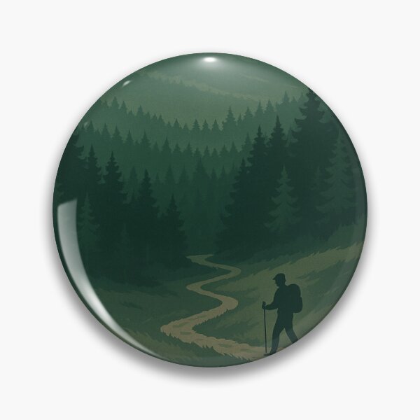 Item preview, Mountains with forest and hiker designed and sold by SiganStyle.