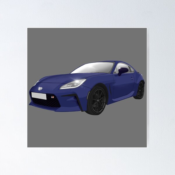Item preview, Toyota GR86 Dark Blue Sports Car designed and sold by Abbies-Art.
