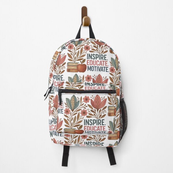 Item preview, Boho floral teacher png｜inspire educate｜school books png｜teacher apple png｜boho floral teacher｜motivate｜teacher life｜teacher png｜teacher designed and sold by PixelBlooming.