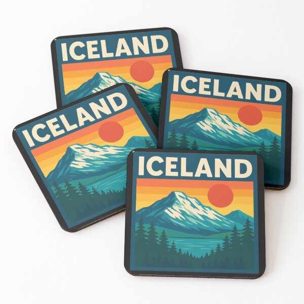 Artikelvorschau, Iceland Adventure – Vintage Travel Mountain Design entworfen und verkauft von MeowLoka ⭐⭐⭐⭐.