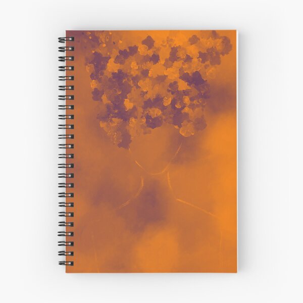 Aperçu de l'œuvre Fille au chapeau fleuri – Art minimaliste aux accents floraux violets créée et vendue par CafiArtStudio.