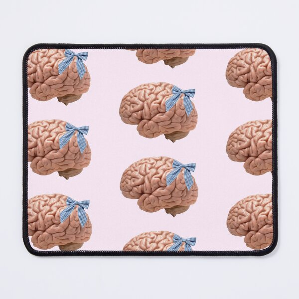 Item preview, Brain with Blue Bow designed and sold by freudianflip.