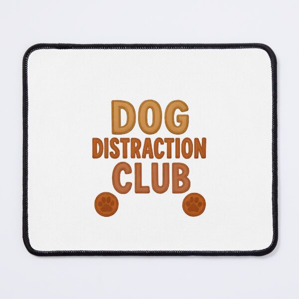 Item preview, Dog Distraction Club Faux Patch Typography Design designed and sold by Uglyandcute.