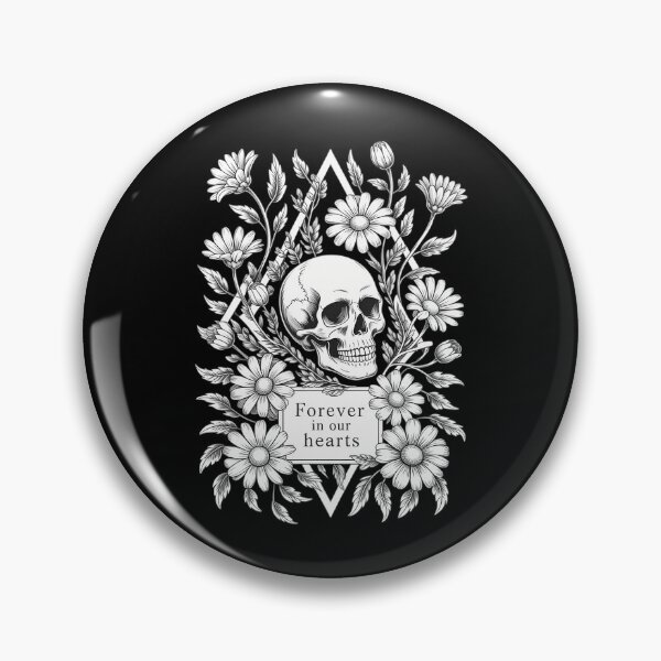 Item preview, Cat skull and pretty flowers designed and sold by tearbytea.