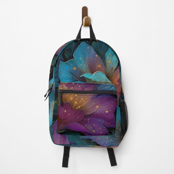 Item preview, Enchanted Floral Bloom: A Seamless Pattern of Luminous Blue and Purple Flowers designed and sold by Gunner Design.