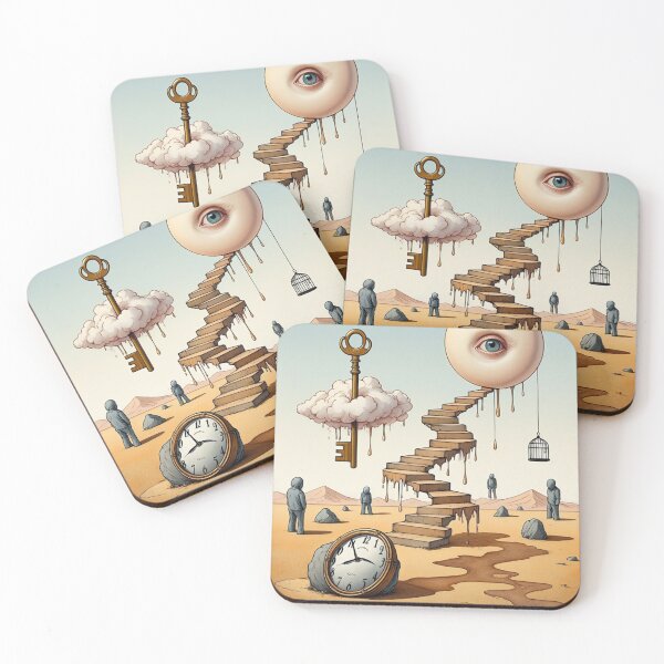 Item preview, Desert of Symbols – Surrealist Watercolor Dreamscape designed and sold by Ink-Your-Soul.