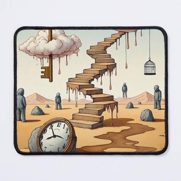 Item preview, Desert of Symbols – Surrealist Watercolor Dreamscape designed and sold by Ink-Your-Soul.