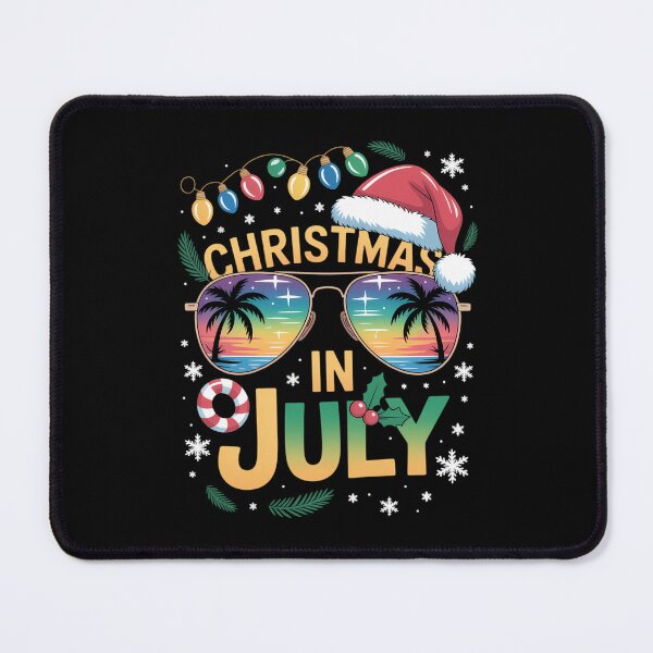 Item preview, Christmas In July Sunglasses Beach Summer Santa designed and sold by tearbytea.