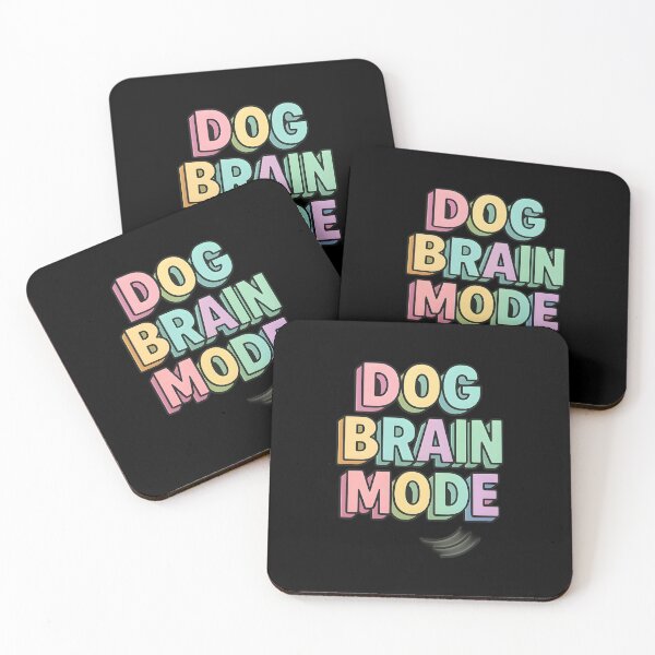 Item preview, Dog Brain Mode Activated Bold Typographic Design designed and sold by Uglyandcute.