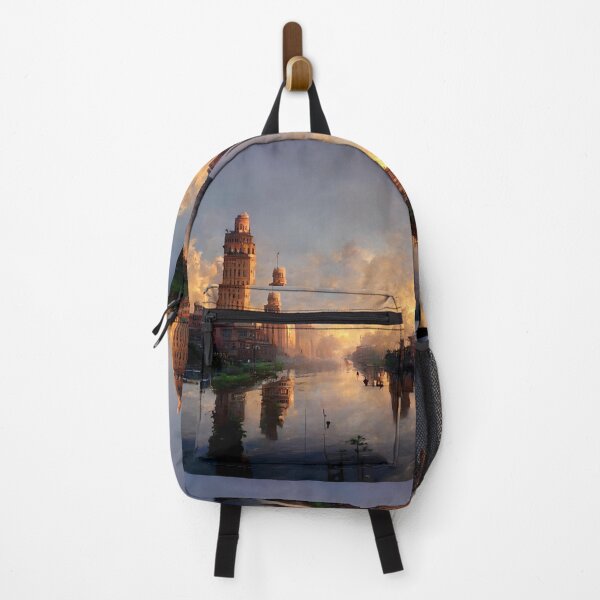Item preview, Golden Dawn Over Fantasy River City designed and sold by Amr Siam.