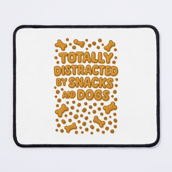 Item preview, Totally Distracted by Snacks and Dogs Funny Font designed and sold by Uglyandcute.