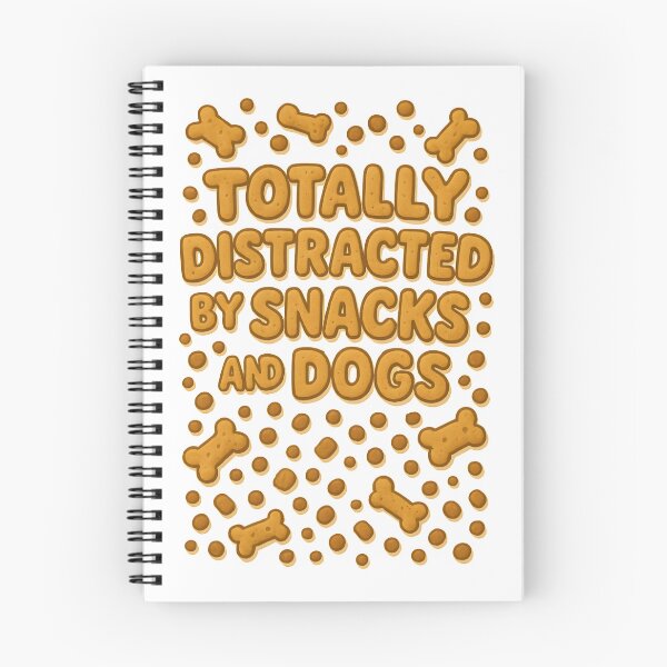 Item preview, Totally Distracted by Snacks and Dogs Funny Font designed and sold by Uglyandcute.