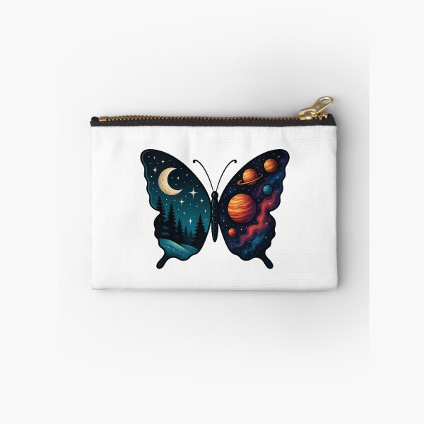 Item preview, Galaxy Butterfly with Moon, Stars, and Nebula – Cosmic Celestial Art designed and sold by ColorSplash123.