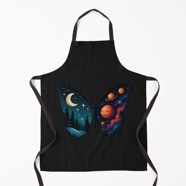 Item preview, Galaxy Butterfly with Moon, Stars, and Nebula – Cosmic Celestial Art designed and sold by ColorSplash123.