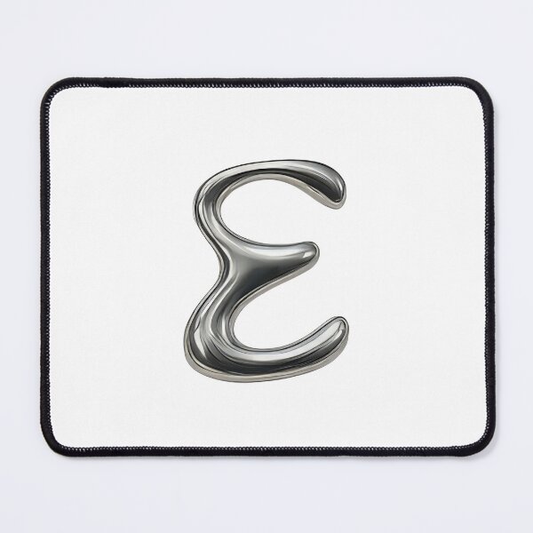 Item preview, Initial E - 3D Liquid Metal Font designed and sold by uncoXab.