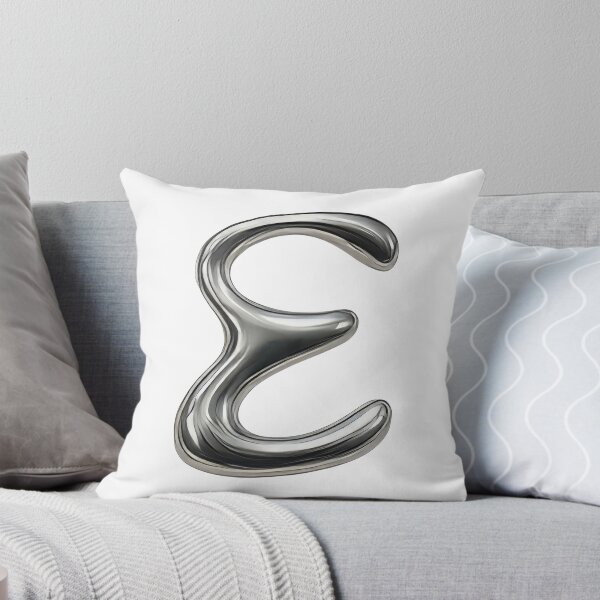 Item preview, Initial E - 3D Liquid Metal Font designed and sold by uncoXab.