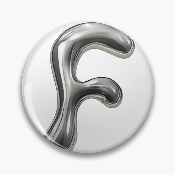 Artikelvorschau, Initial F - 3D-Flüssigmetallschriftart entworfen und verkauft von uncoXab.