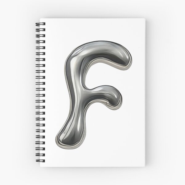 Artikelvorschau, Initial F - 3D-Flüssigmetallschriftart entworfen und verkauft von uncoXab.