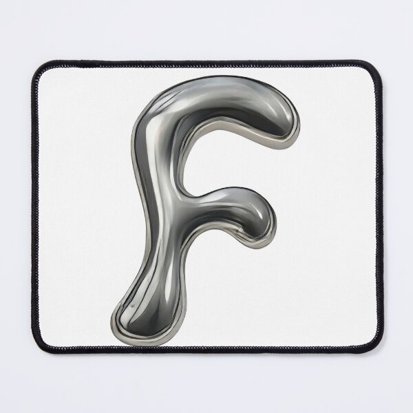 Item preview, Initial F - 3D Liquid Metal Font designed and sold by uncoXab.