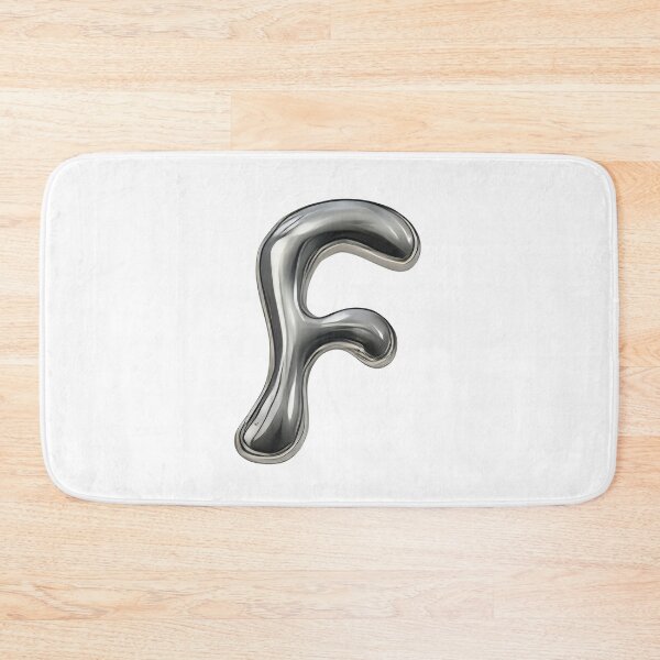 Item preview, Initial F - 3D Liquid Metal Font designed and sold by uncoXab.