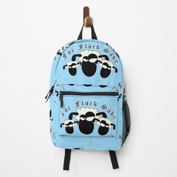 Item preview, For Flock Sake – Funny Sheep Pun Design designed and sold by Lucky Pig Teesigns .