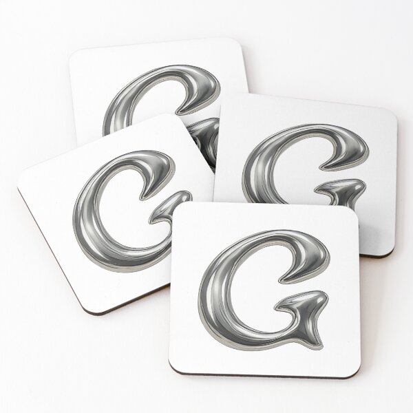Item preview, Initial G - 3D Liquid Metal Font designed and sold by uncoXab.