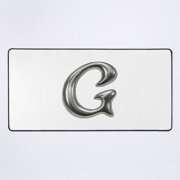 Item preview, Initial G - 3D Liquid Metal Font designed and sold by uncoXab.