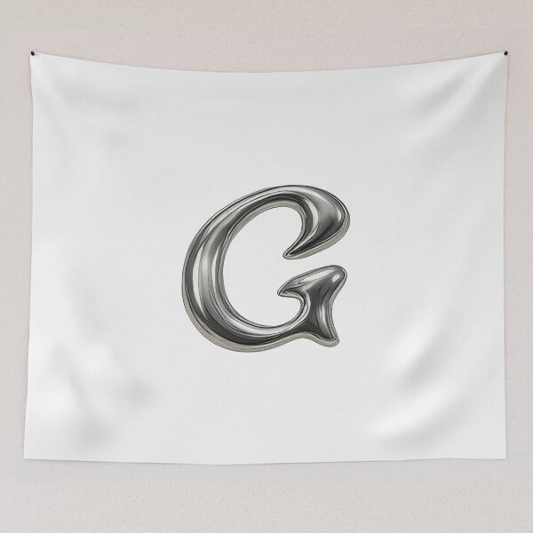 Item preview, Initial G - 3D Liquid Metal Font designed and sold by uncoXab.